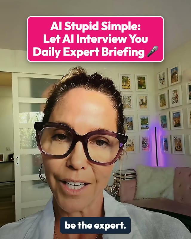 Pamela in the video: Let AI interview you and you be the expert