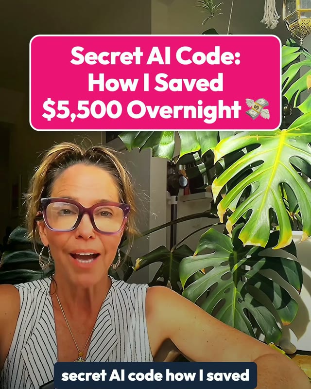 Pamela in the video: Secret AI Code, How I Saved $5,500 Overnight