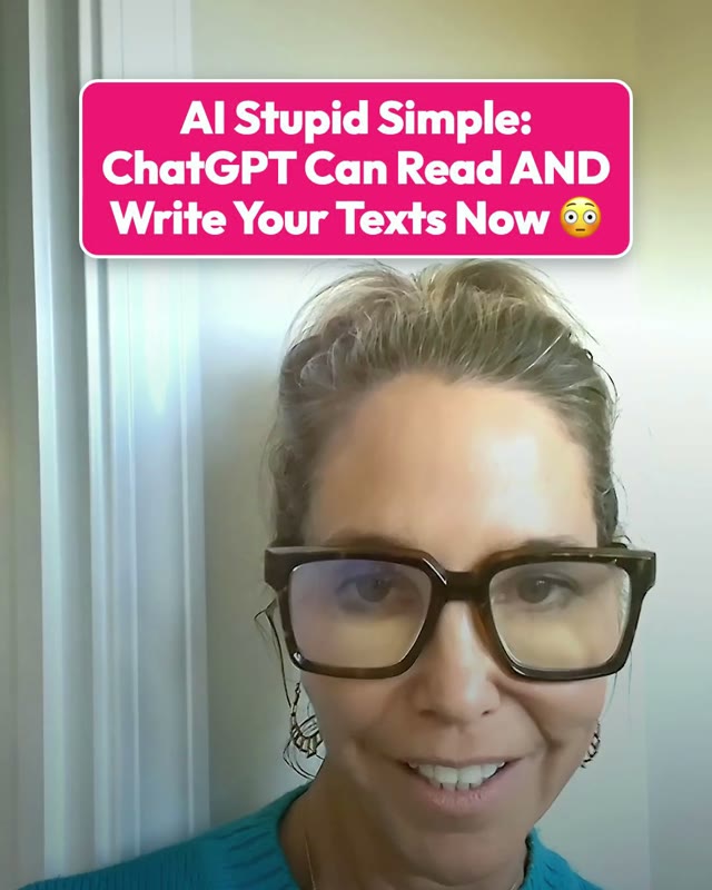 Pamela in the video: ChatGPT can read AND write your texts now