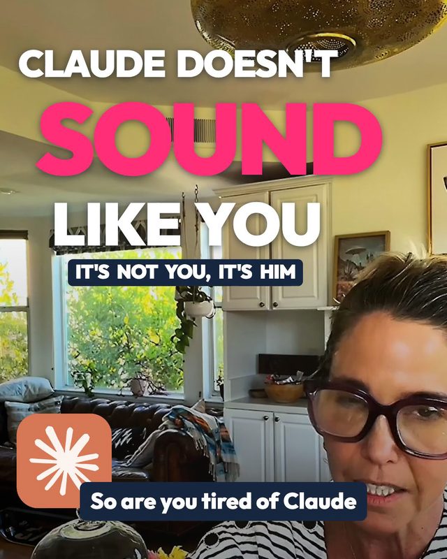 Pamela in the video: Make Claude sound like you with voice skills
